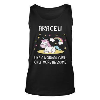 Araceli Name Gift Araceli More Awesome Unisex Tank Top - Seseable