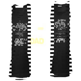 Armed And Dadly Funny Deadly Father Gift For Fathers Day Unisex Tank Top | Mazezy