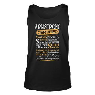 Armstrong Name Gift Certified Armstrong Unisex Tank Top - Seseable