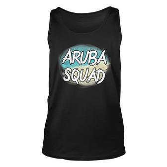 Aruba Squad - Funny Vacation - Matching Group Vacation Unisex Tank Top - Seseable