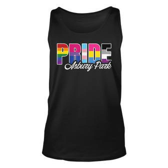 Asbury Park Nj Gay Pride Lesbian Bisexual Transgender Pan Unisex Tank Top | Mazezy