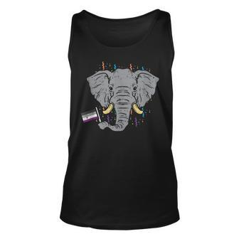 Asexual Flag Elephant Lgbt Ace Pride Stuff Animal Unisex Tank Top | Mazezy