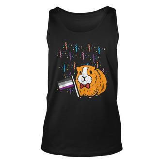 Asexual Flag Hamster Lgbt Pride Month Ace Pride Stuff Animal Tank Top | Mazezy