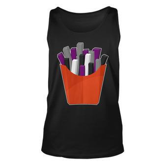 Asexual Lgbtq Potato French Fries Gay Pride Unisex Tank Top | Mazezy