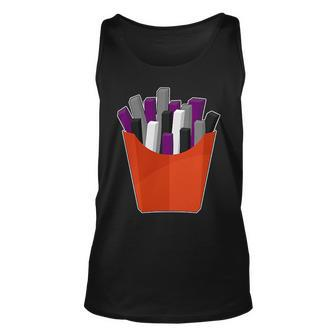 Asexual Lgbtq Potato French Fries Pocket Gay Pride Unisex Tank Top | Mazezy