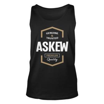 Askew Name Gift Askew Quality Unisex Tank Top - Seseable