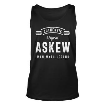 Askew Name Gift Authentic Askew Unisex Tank Top - Seseable