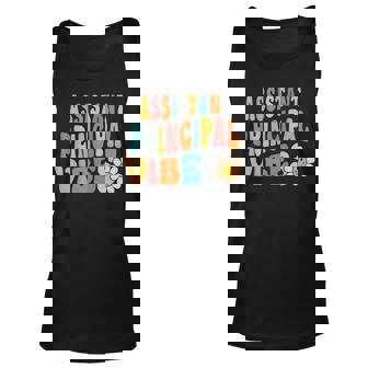 Assistant Principal Vibes Retro 1St Day Of School Principal Unisex Tank Top - Thegiftio UK