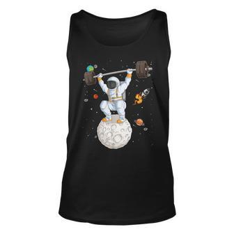 Astronaut Space Weightlifting Fitness Gym Workout Men Tank Top | Mazezy