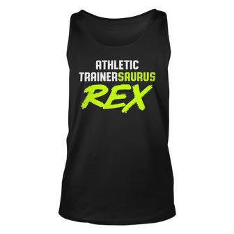 Athletic Trainer Gym Coach Rex Wellness Coaching Unisex Tank Top - Monsterry