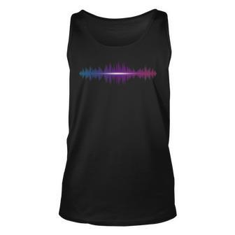 Audio Engineer Waveform Sound Wave Music Gift For Women Unisex Tank Top - Thegiftio UK