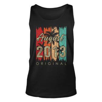 Awesome Since August 2013 10Th Birthday 10 Year Old Boy August Tank Top | Mazezy