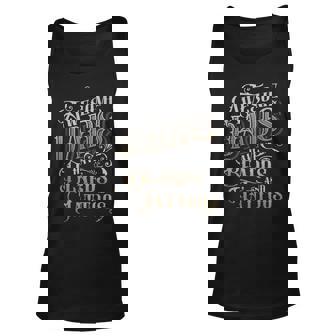 Awesome Dads Have Beards And Tattoos Vintage Father Day Tank Top | Mazezy