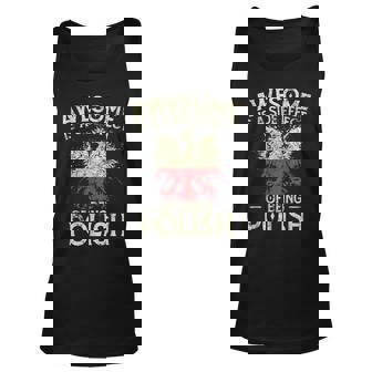 Awesome Is A Side Effect Of Being Polish Unisex Tank Top | Mazezy