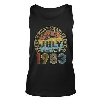 Awesome Since July 1983 40Th Birthday 40 Years Old Men Birthday Tank Top | Mazezy