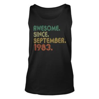 Awesome Since September 1983 40Th Birthday 40 Year Old Tank Top - Thegiftio UK