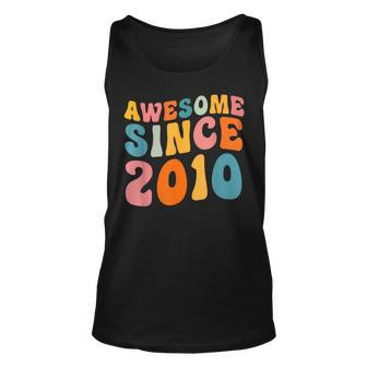 Awesome Since 2010 13Th Birthday Vintage Retro Unisex Tank Top | Mazezy