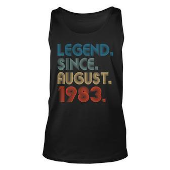 Awesome Since August 1983 40Th Birthday Gift 40 Year Old Men Unisex Tank Top - Seseable