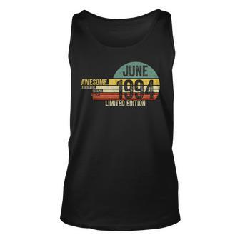 Awesome Since June 1994 Legend Since June 1994 Birthday Unisex Tank Top | Mazezy