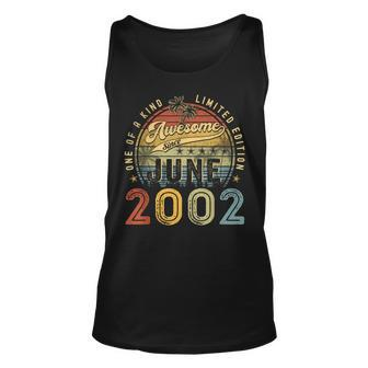 Awesome Since June 2002 Vintage 21St Birthday Party Retro Unisex Tank Top | Mazezy