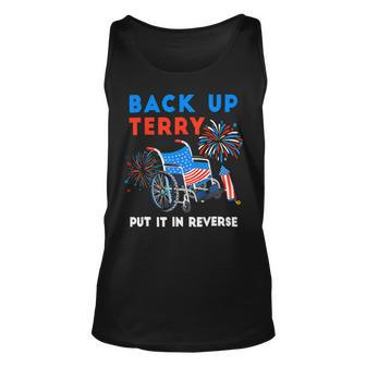 Back It Up Terry Put It In Reverse Fireworks 4Th Of July Unisex Tank Top - Monsterry DE