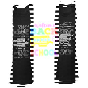 Back To School Bus First Day Of School Elementary Preschool Unisex Tank Top | Seseable CA