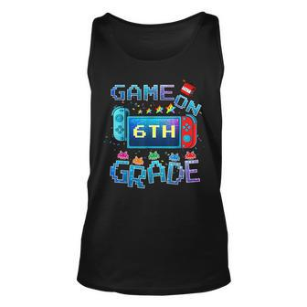 Back To School Game On 6Th Grade Funny Gamer Kids Boys Unisex Tank Top | Mazezy