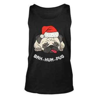 Bah Hum Pug Cute Funny Puppy Dog Pet Ch Unisex Tank Top - Monsterry AU
