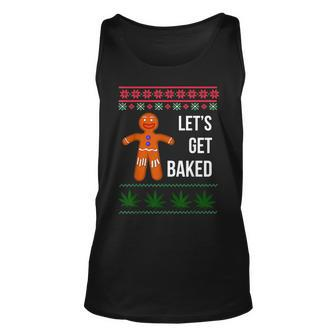 Lets Get Baked Holiday Ugly Christmas Sweater Tank Top - Monsterry DE