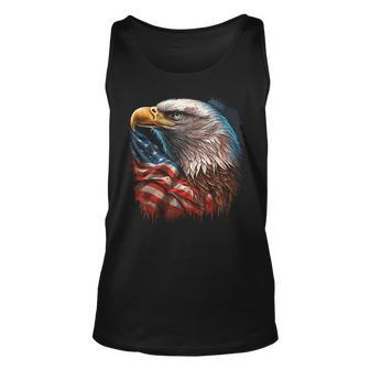 Bald Eagle Mullet American Flag Patriotic 4Th Of July Gift Unisex Tank Top | Mazezy DE