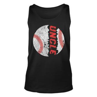 Ball Uncle Softball Baseball Bday Graphic Fathers Day Tank Top | Mazezy