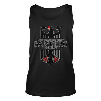 Bamberg Germany United States Army Military Veteran Gift Unisex Tank Top | Mazezy