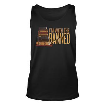 Banned Books Week Librarian Im With The Banned Unisex Tank Top - Seseable