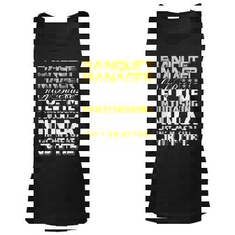 Banquet Manager Ninja Isnt An Actual Job Title Unisex Tank Top | Mazezy