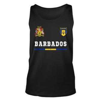 Barbados SportSoccer Jersey Flag Football Unisex Tank Top | Mazezy