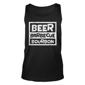 Barbecue Bourbon Fun Bbq Grill Meat Grilling Master Dad Men For Dad Tank Top | Mazezy