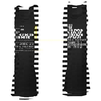 Barbour Name Gift Im Barbour Im Never Wrong Unisex Tank Top | Seseable UK