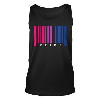 Barcode Bisexual Pride Lgbt T Lesbian Gay Flag Gifts Unisex Tank Top | Mazezy