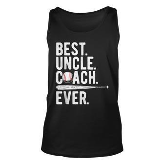 Baseball Best Uncle Coach Ever Proud Dad Daddy Fathers Unisex Tank Top | Mazezy AU