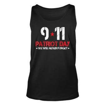Basic Design 911 American Never Forget Day Unisex Tank Top | Mazezy
