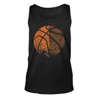 Basketball - Basketball Terms Motivational Unisex Tank Top | Mazezy
