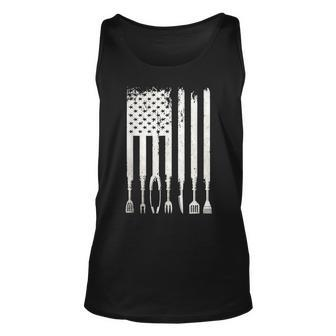 Bbq American Flag Smoker Grilling Barbecue Master Tank Top | Mazezy