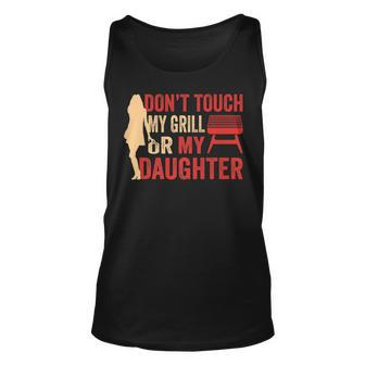 Bbq Funny Dont Touch My Gril Barbecue Lover Unisex Tank Top | Mazezy