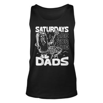 Bbq Grill Saturdays Are For The Dads Unisex Tank Top - Thegiftio UK