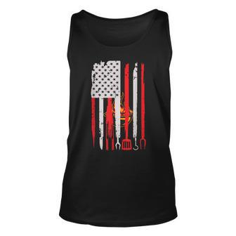 Bbq Grilling Tools Vintage Usa Flag For Men Dad Tank Top | Mazezy