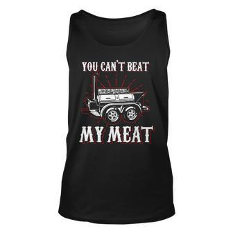 Bbq | Barbecue | Flow Smoker | You Cant Beat My Meat Unisex Tank Top | Mazezy