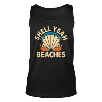 Beach Lover Shell Yeah Beaches Summer Holidays Sea Vacation Vacation Tank Top | Mazezy
