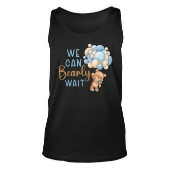 We Can Bearly Wait Gender Neutral Baby Shower Party Tank Top - Monsterry