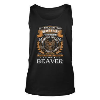 Beaver Name Gift Beaver Brave Heart V2 Unisex Tank Top - Seseable
