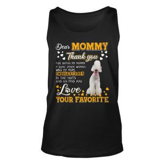 Bedlington Terrier Dear Mommy Thank You For Being My Mommy Unisex Tank Top - Monsterry CA